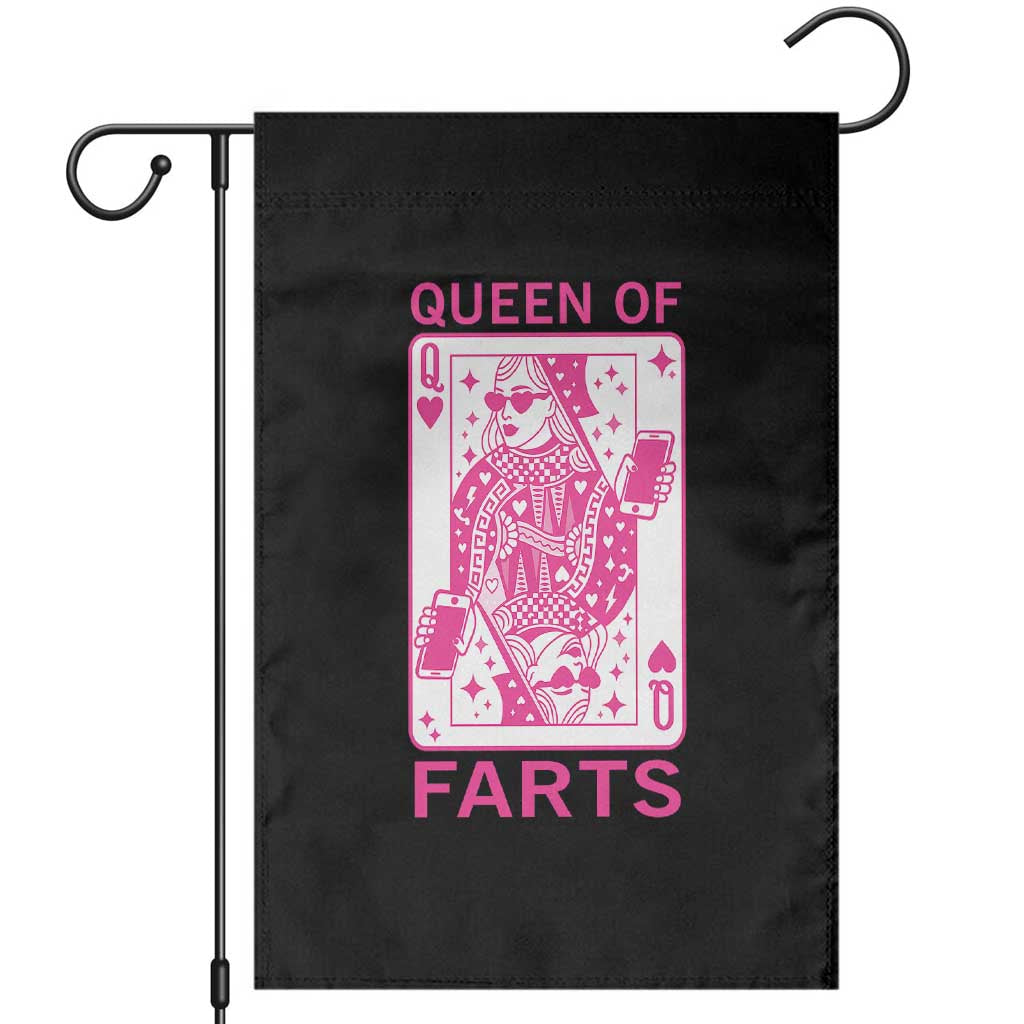 Queen of Farts Garden Flag Funny Joke Inappropriate Fart Prank Gift - Wonder Print Shop