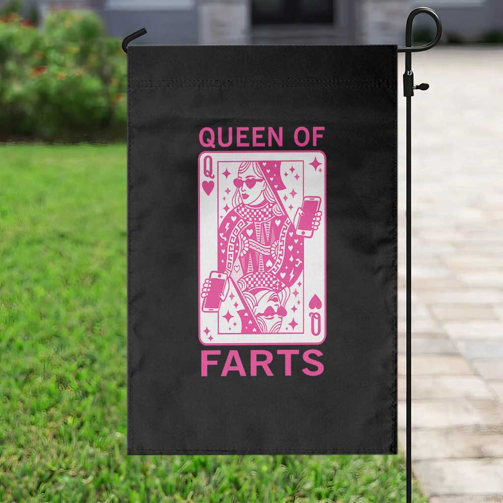Queen of Farts Garden Flag Funny Joke Inappropriate Fart Prank Gift - Wonder Print Shop