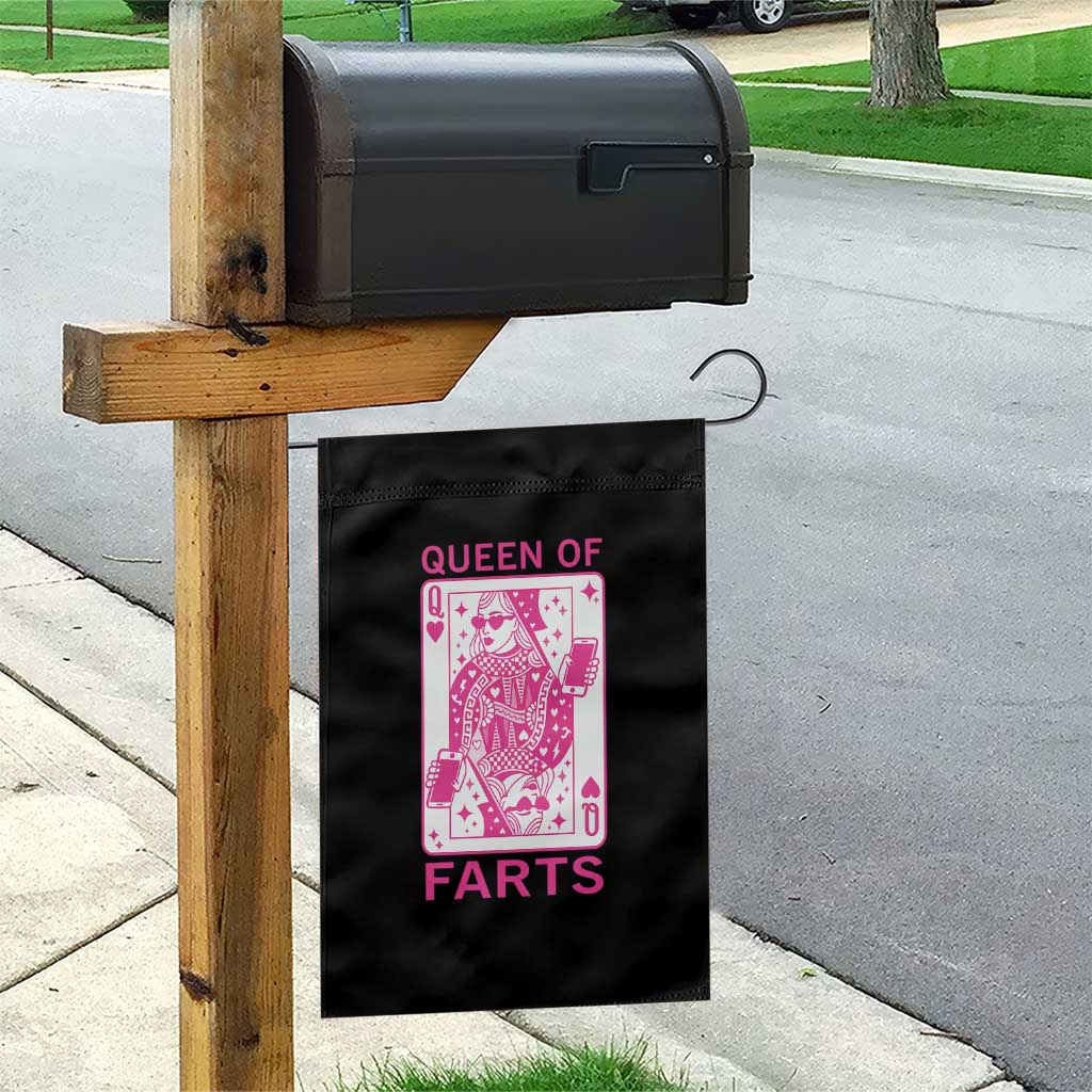 Queen of Farts Garden Flag Funny Joke Inappropriate Fart Prank Gift - Wonder Print Shop