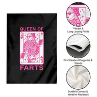 Queen of Farts Garden Flag Funny Joke Inappropriate Fart Prank Gift - Wonder Print Shop