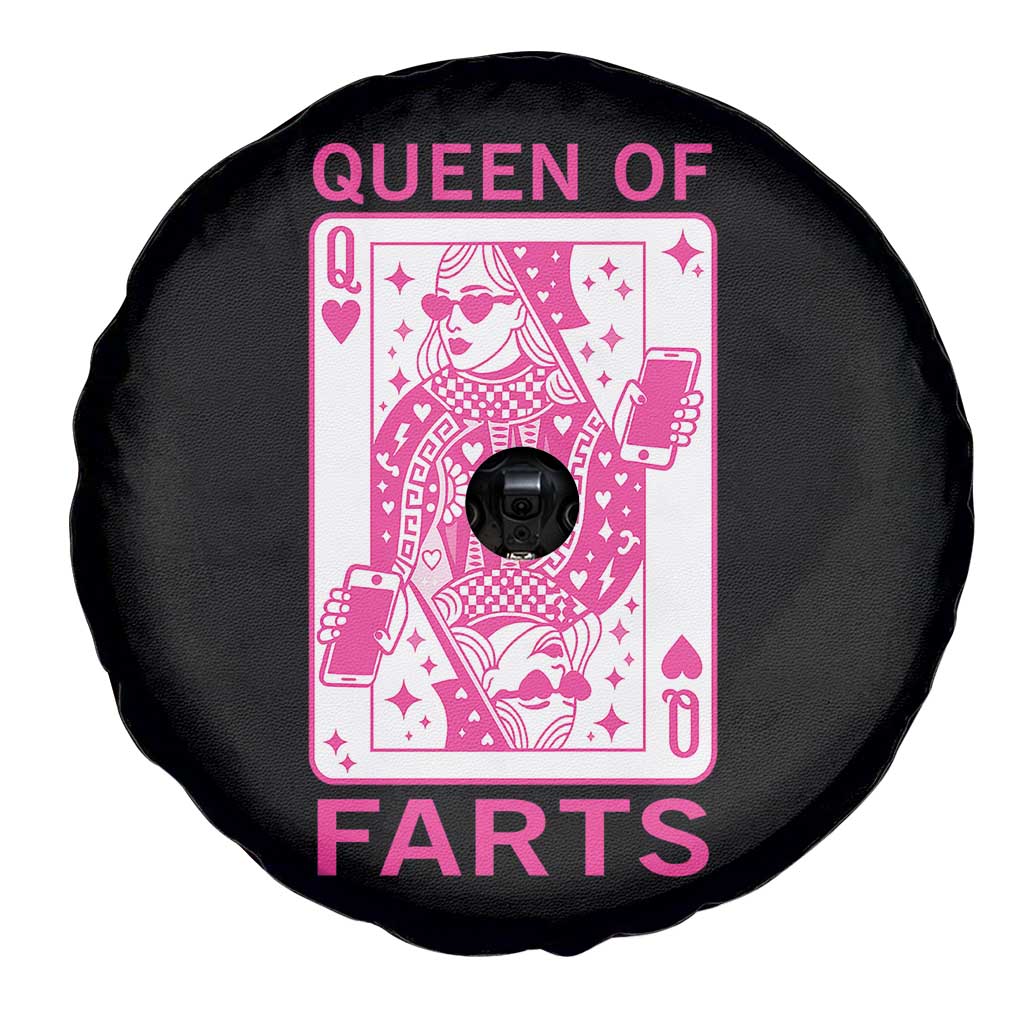 Queen of Farts Spare Tire Cover Funny Joke Inappropriate Fart Prank Gift - Wonder Print Shop