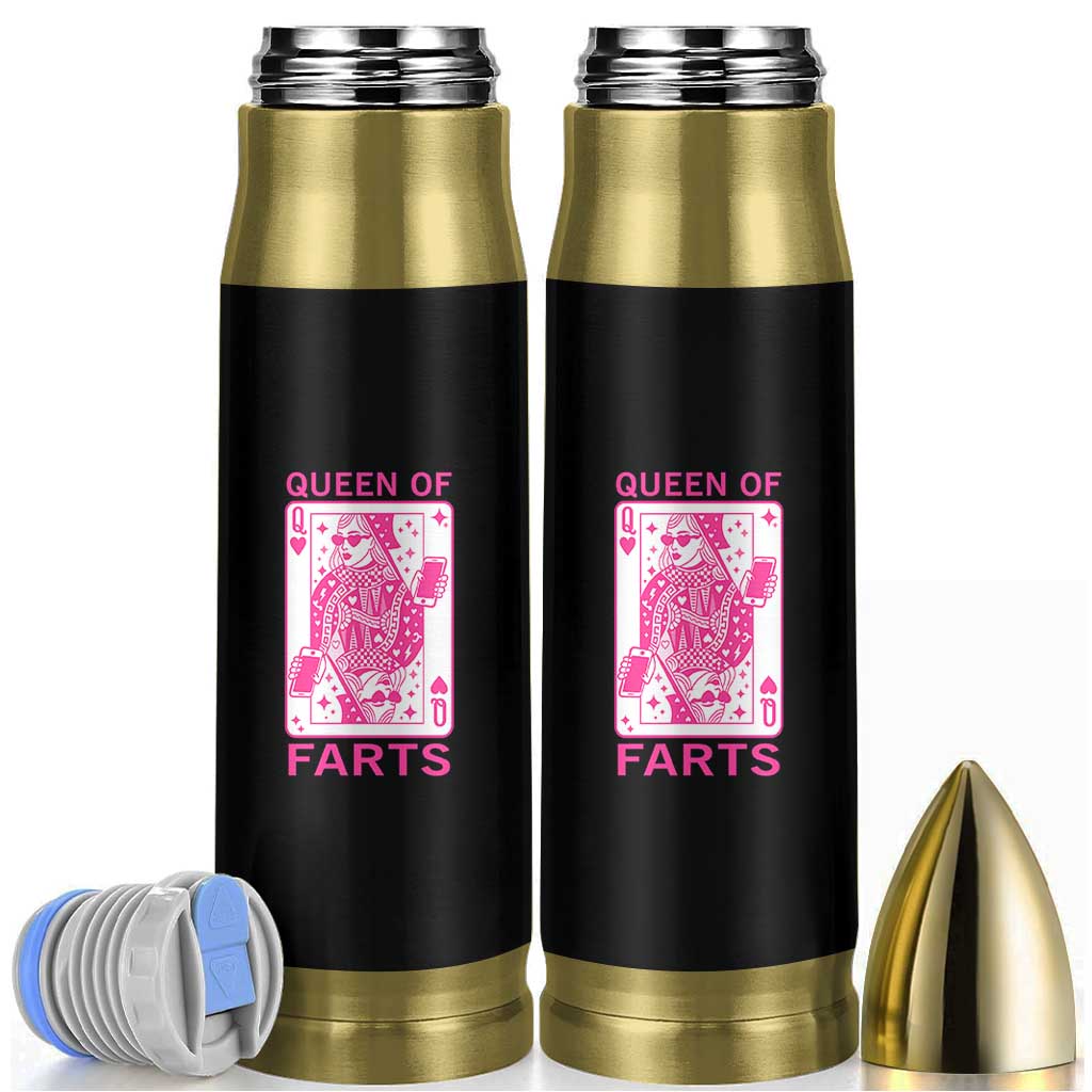 Queen of Farts Bullet Tumbler Funny Joke Inappropriate Fart Prank Gift - Wonder Print Shop