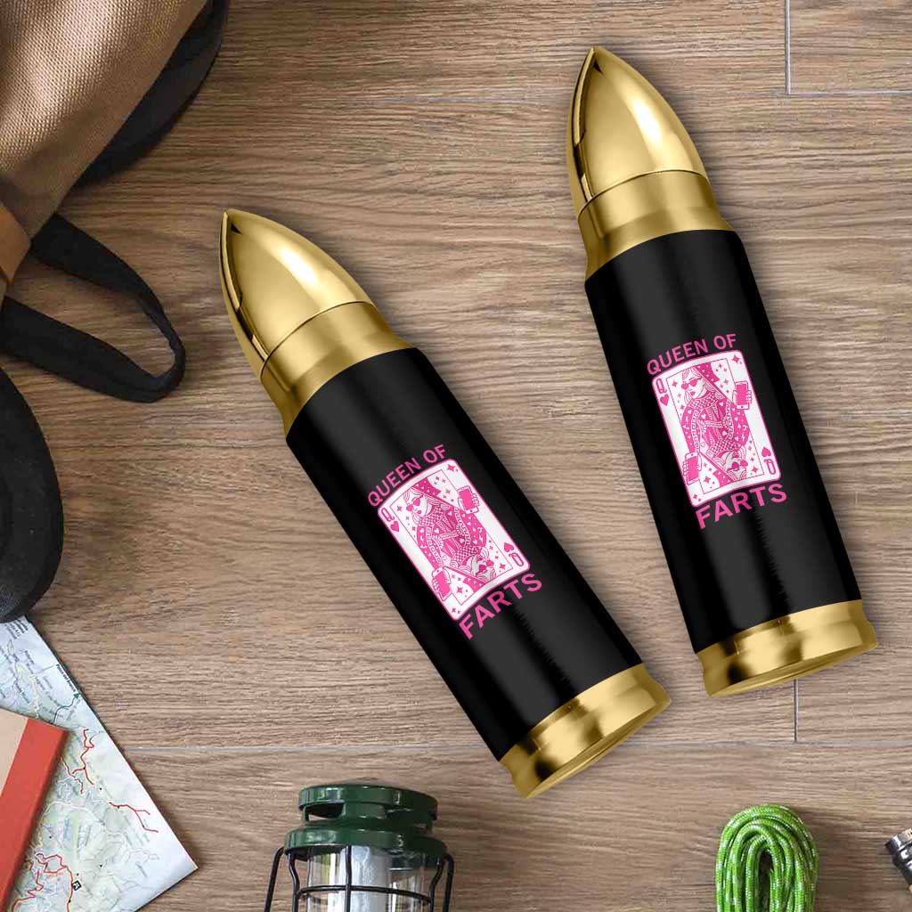 Queen of Farts Bullet Tumbler Funny Joke Inappropriate Fart Prank Gift - Wonder Print Shop