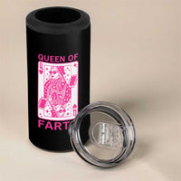 Queen of Farts 4 in 1 Can Cooler Tumbler Funny Joke Inappropriate Fart Prank Gift - Wonder Print Shop