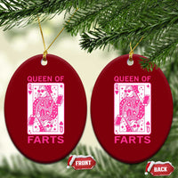 Queen of Farts Ceramic Ornament Funny Joke Inappropriate Fart Prank Gift - Wonder Print Shop