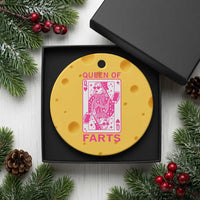 Queen of Farts Ceramic Ornament Funny Joke Inappropriate Fart Prank Gift - Wonder Print Shop