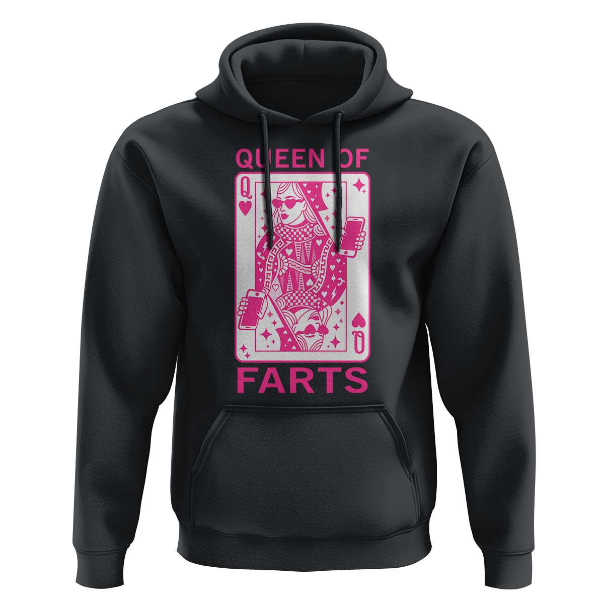 Queen of Farts Hoodie Funny Joke Inappropriate Fart Prank Gift - Wonder Print Shop