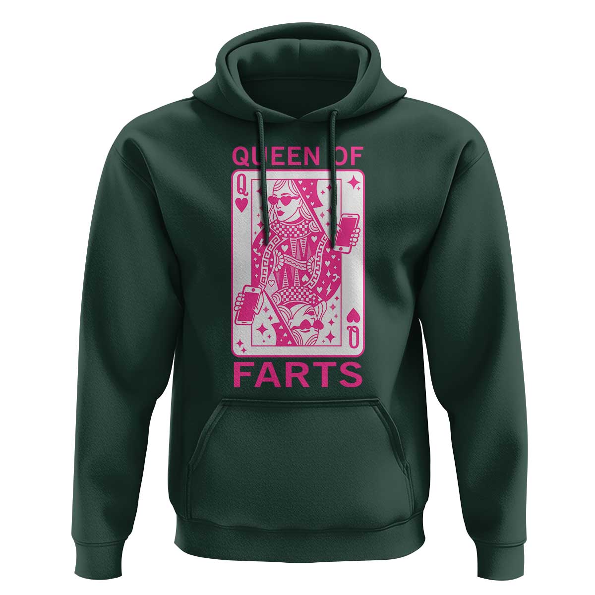 Queen of Farts Hoodie Funny Joke Inappropriate Fart Prank Gift - Wonder Print Shop