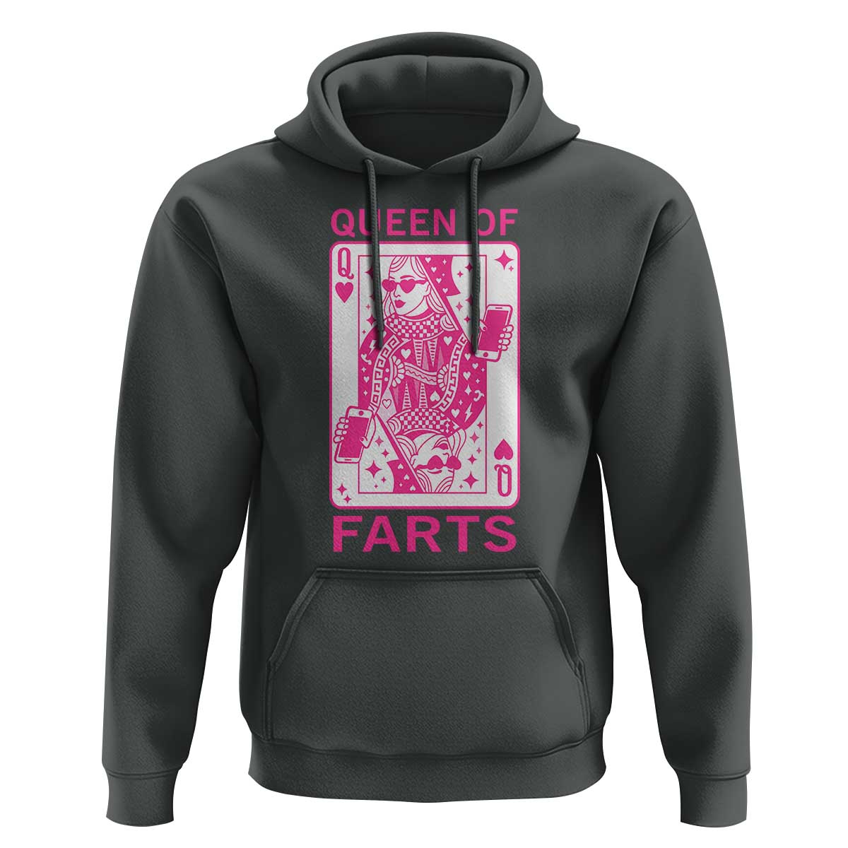 Queen of Farts Hoodie Funny Joke Inappropriate Fart Prank Gift - Wonder Print Shop
