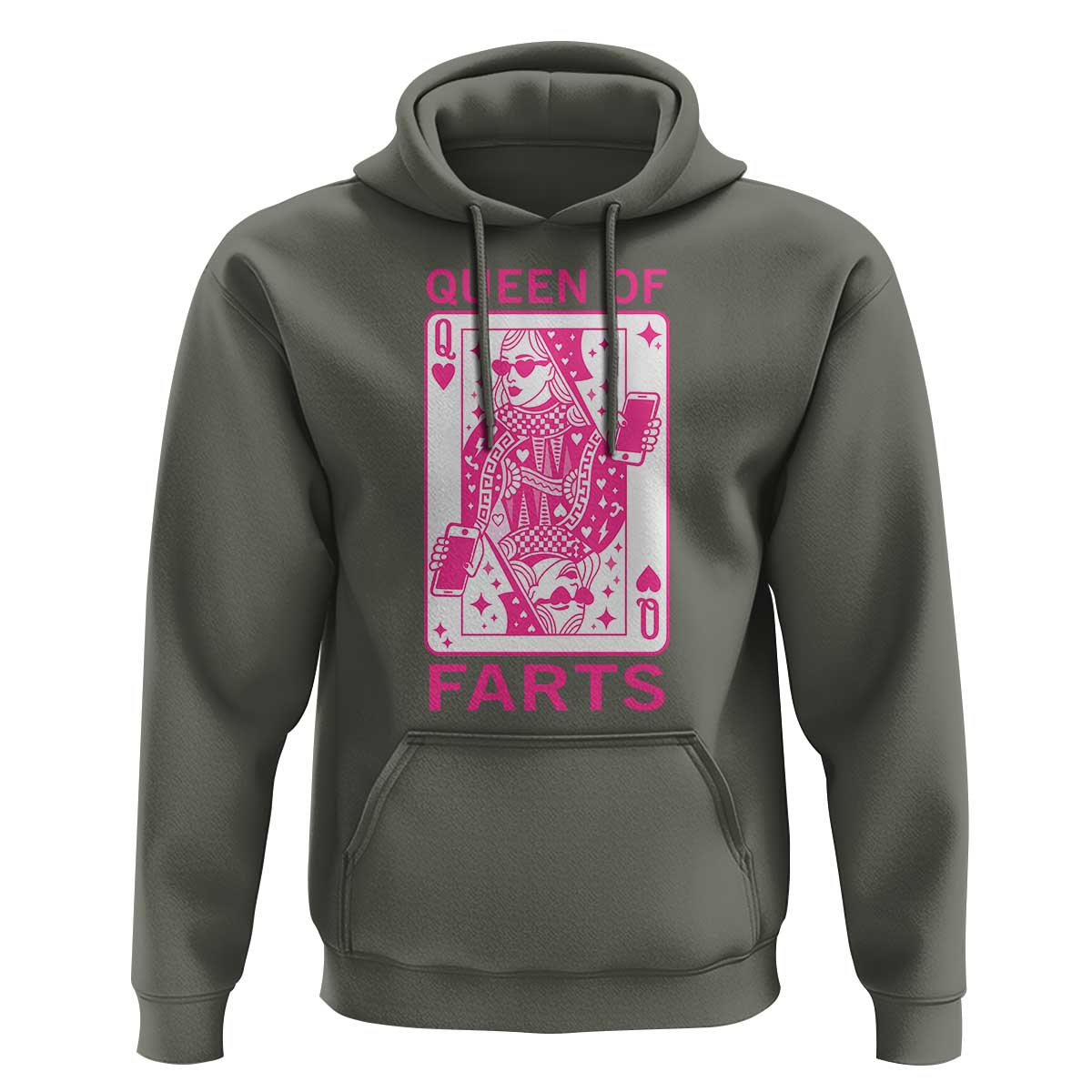 Queen of Farts Hoodie Funny Joke Inappropriate Fart Prank Gift - Wonder Print Shop