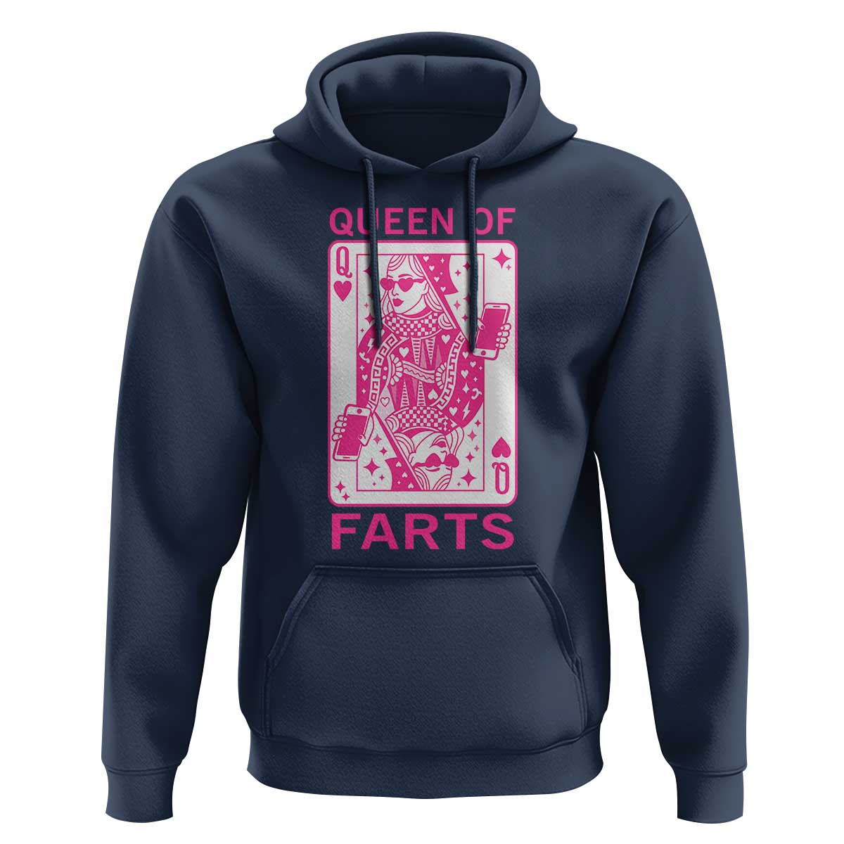 Queen of Farts Hoodie Funny Joke Inappropriate Fart Prank Gift - Wonder Print Shop