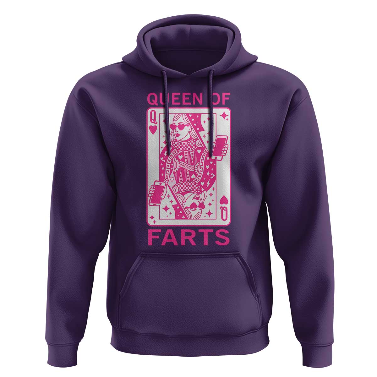 Queen of Farts Hoodie Funny Joke Inappropriate Fart Prank Gift - Wonder Print Shop
