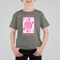 Queen of Farts T Shirt For Kid Funny Joke Inappropriate Fart Prank Gift - Wonder Print Shop