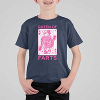 Queen of Farts T Shirt For Kid Funny Joke Inappropriate Fart Prank Gift - Wonder Print Shop