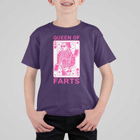 Queen of Farts T Shirt For Kid Funny Joke Inappropriate Fart Prank Gift - Wonder Print Shop