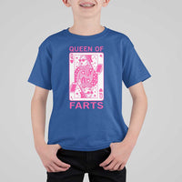 Queen of Farts T Shirt For Kid Funny Joke Inappropriate Fart Prank Gift - Wonder Print Shop