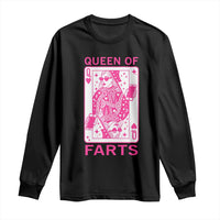 Queen of Farts Long Sleeve Shirt Funny Joke Inappropriate Fart Prank Gift - Wonder Print Shop