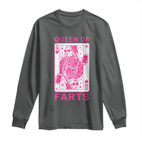 Queen of Farts Long Sleeve Shirt Funny Joke Inappropriate Fart Prank Gift - Wonder Print Shop