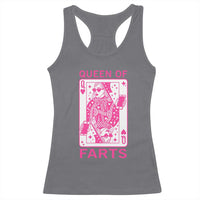 Queen of Farts Racerback Tank Top Funny Joke Inappropriate Fart Prank Gift - Wonder Print Shop