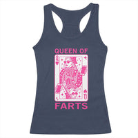 Queen of Farts Racerback Tank Top Funny Joke Inappropriate Fart Prank Gift - Wonder Print Shop