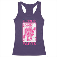 Queen of Farts Racerback Tank Top Funny Joke Inappropriate Fart Prank Gift - Wonder Print Shop