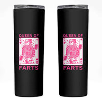 Queen of Farts Skinny Tumbler Funny Joke Inappropriate Fart Prank Gift - Wonder Print Shop