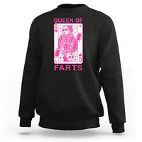 Queen of Farts Sweatshirt Funny Joke Inappropriate Fart Prank Gift - Wonder Print Shop