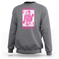 Queen of Farts Sweatshirt Funny Joke Inappropriate Fart Prank Gift - Wonder Print Shop