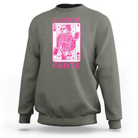 Queen of Farts Sweatshirt Funny Joke Inappropriate Fart Prank Gift - Wonder Print Shop