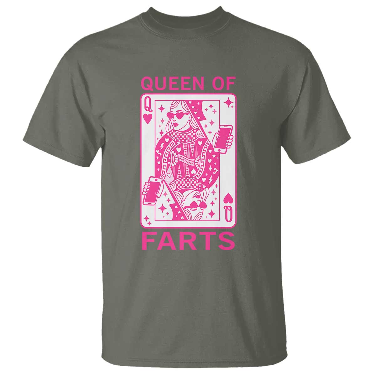 Queen of Farts T Shirt Funny Joke Inappropriate Fart Prank Gift - Wonder Print Shop