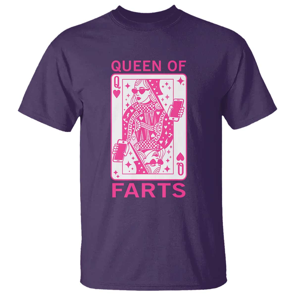 Queen of Farts T Shirt Funny Joke Inappropriate Fart Prank Gift - Wonder Print Shop