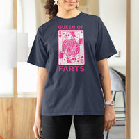 Queen of Farts T Shirt For Women Funny Joke Inappropriate Fart Prank Gift - Wonder Print Shop