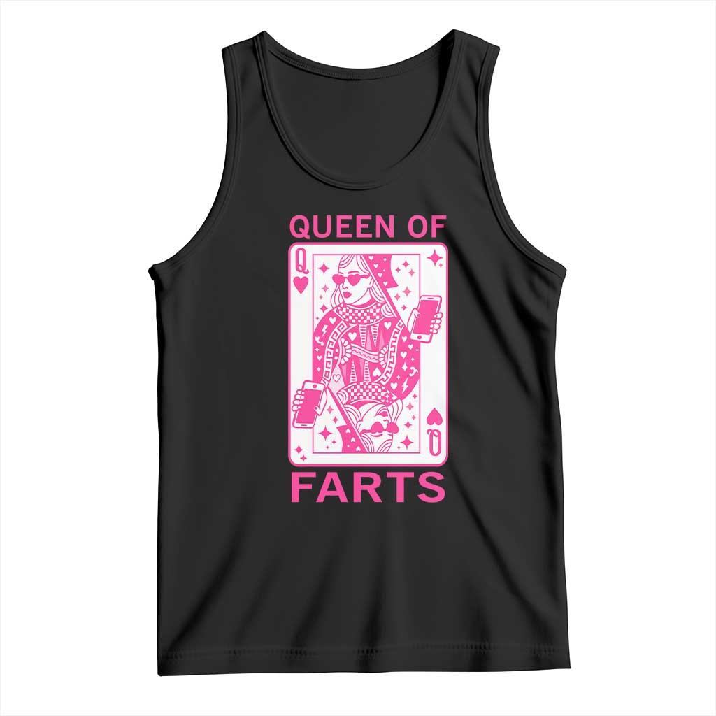 Queen of Farts Tank Top Funny Joke Inappropriate Fart Prank Gift - Wonder Print Shop