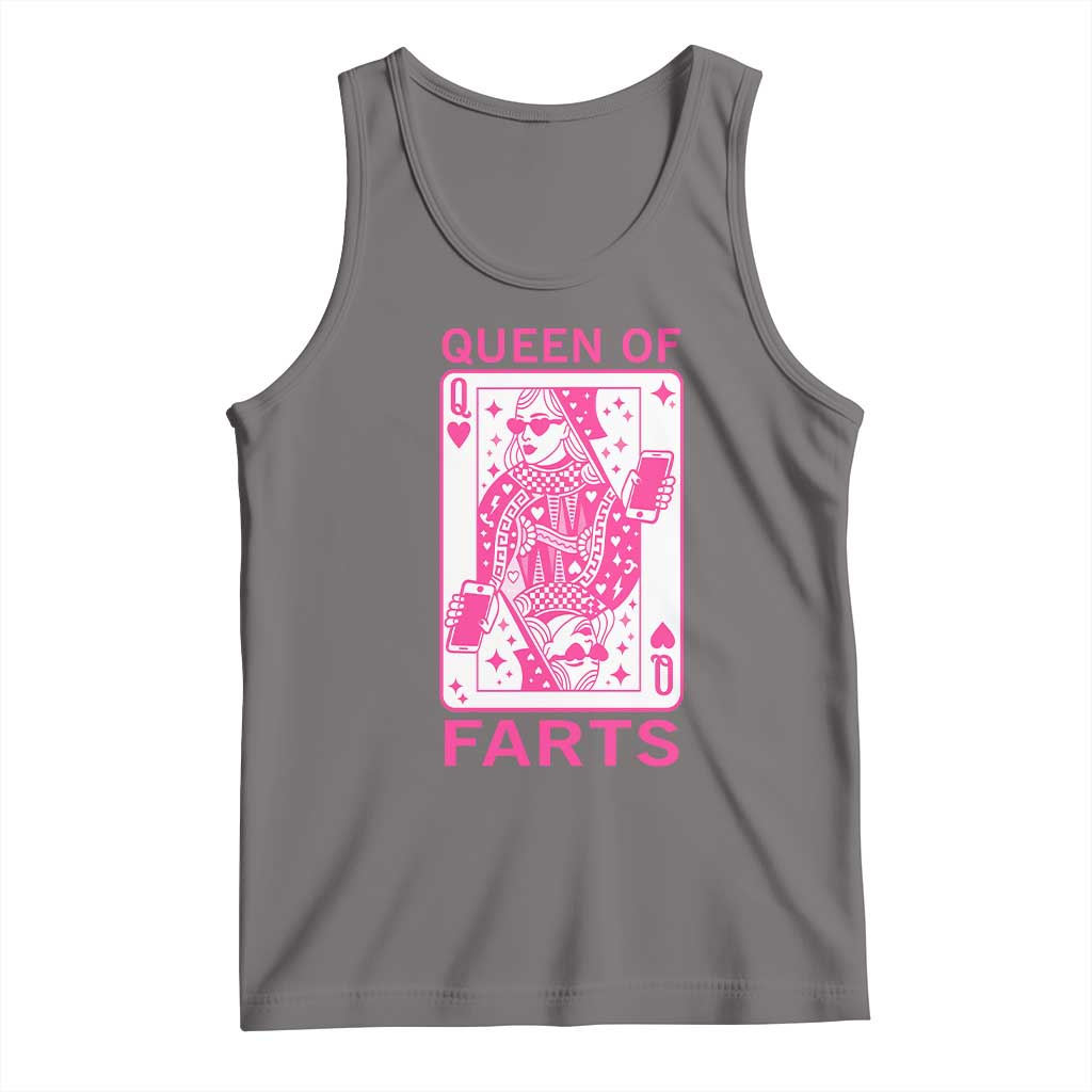 Queen of Farts Tank Top Funny Joke Inappropriate Fart Prank Gift - Wonder Print Shop