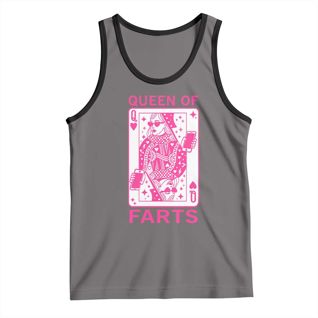 Queen of Farts Tank Top Funny Joke Inappropriate Fart Prank Gift - Wonder Print Shop