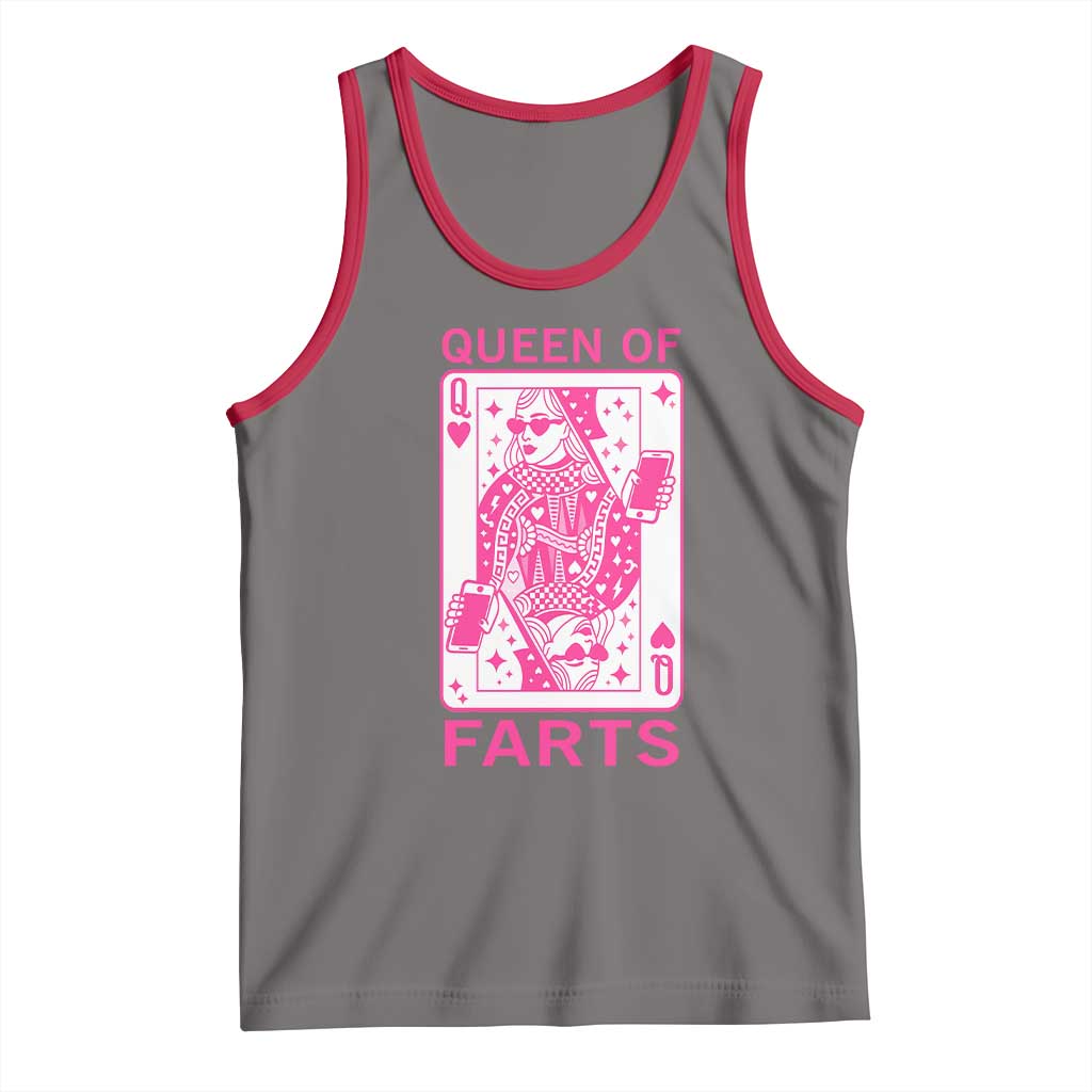 Queen of Farts Tank Top Funny Joke Inappropriate Fart Prank Gift - Wonder Print Shop