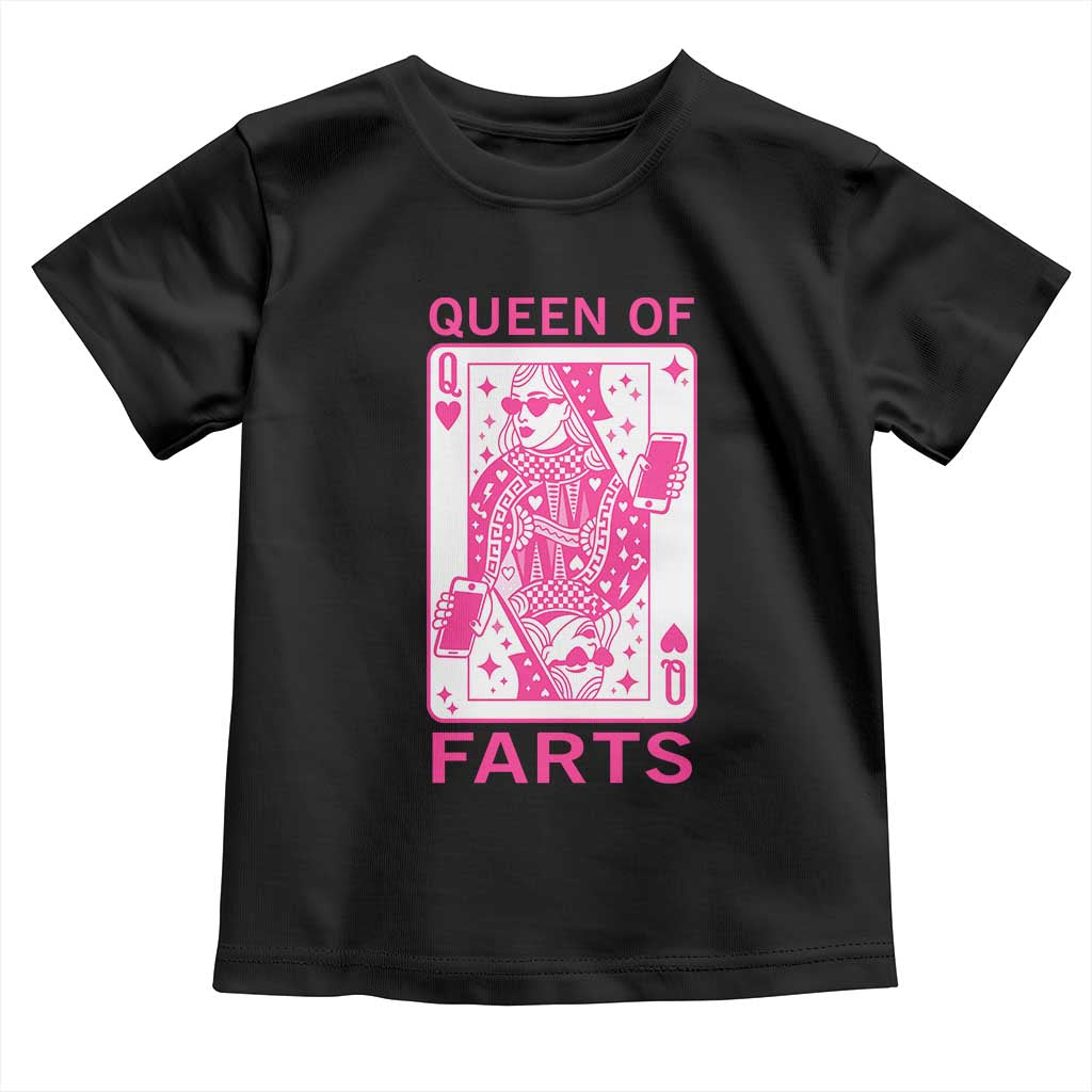 Queen of Farts Toddler T Shirt Funny Joke Inappropriate Fart Prank Gift - Wonder Print Shop