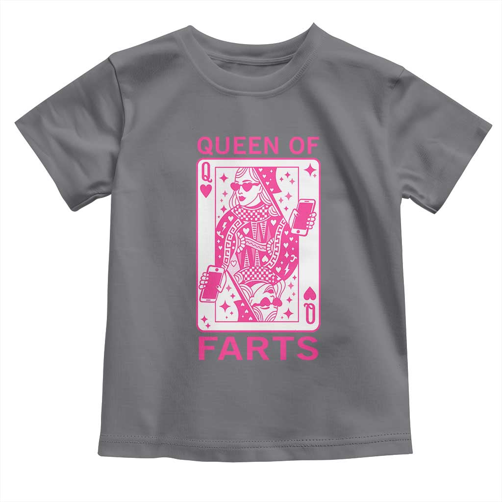 Queen of Farts Toddler T Shirt Funny Joke Inappropriate Fart Prank Gift - Wonder Print Shop