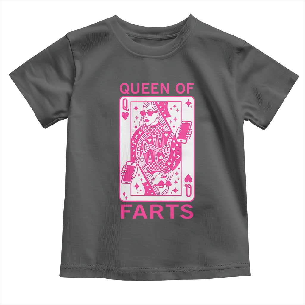 Queen of Farts Toddler T Shirt Funny Joke Inappropriate Fart Prank Gift - Wonder Print Shop