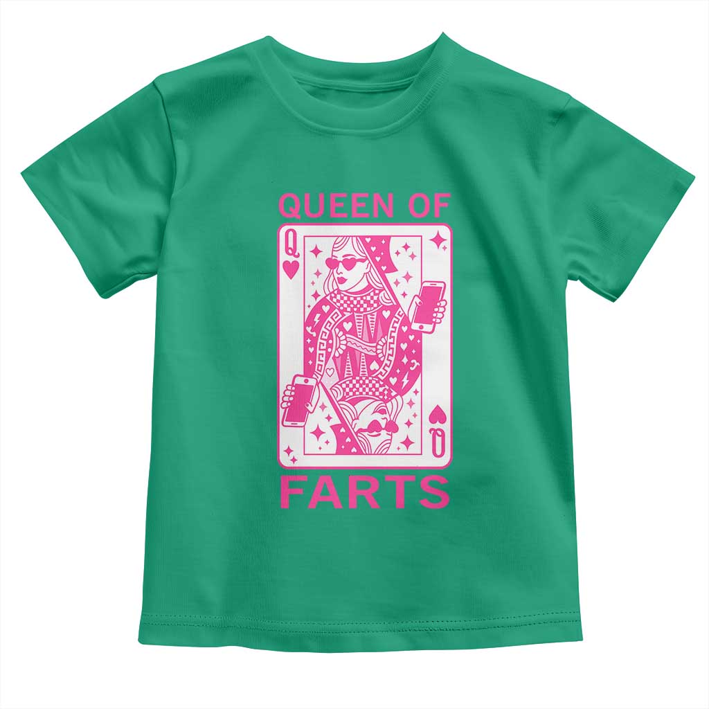 Queen of Farts Toddler T Shirt Funny Joke Inappropriate Fart Prank Gift - Wonder Print Shop