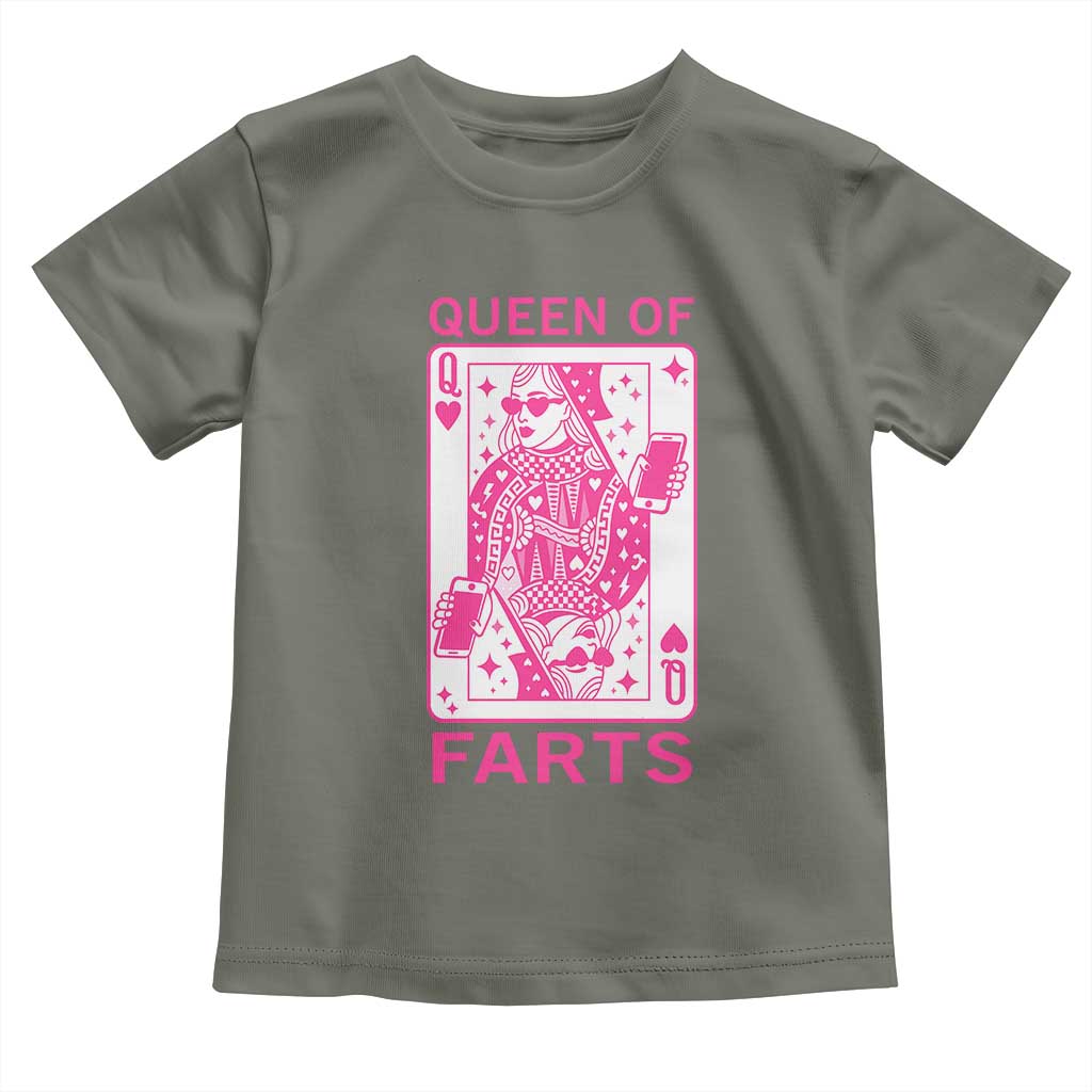 Queen of Farts Toddler T Shirt Funny Joke Inappropriate Fart Prank Gift - Wonder Print Shop