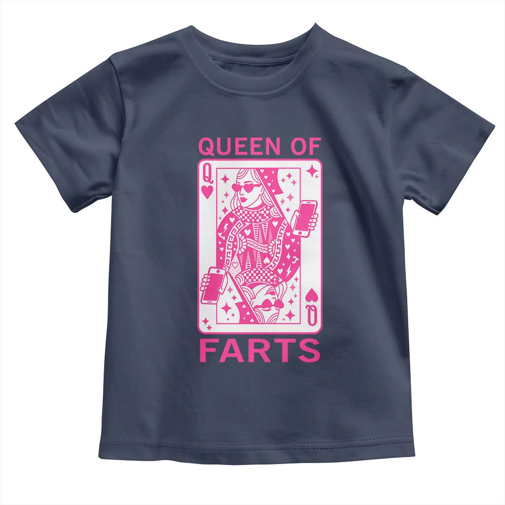 Queen of Farts Toddler T Shirt Funny Joke Inappropriate Fart Prank Gift - Wonder Print Shop