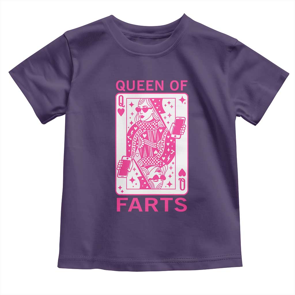 Queen of Farts Toddler T Shirt Funny Joke Inappropriate Fart Prank Gift - Wonder Print Shop