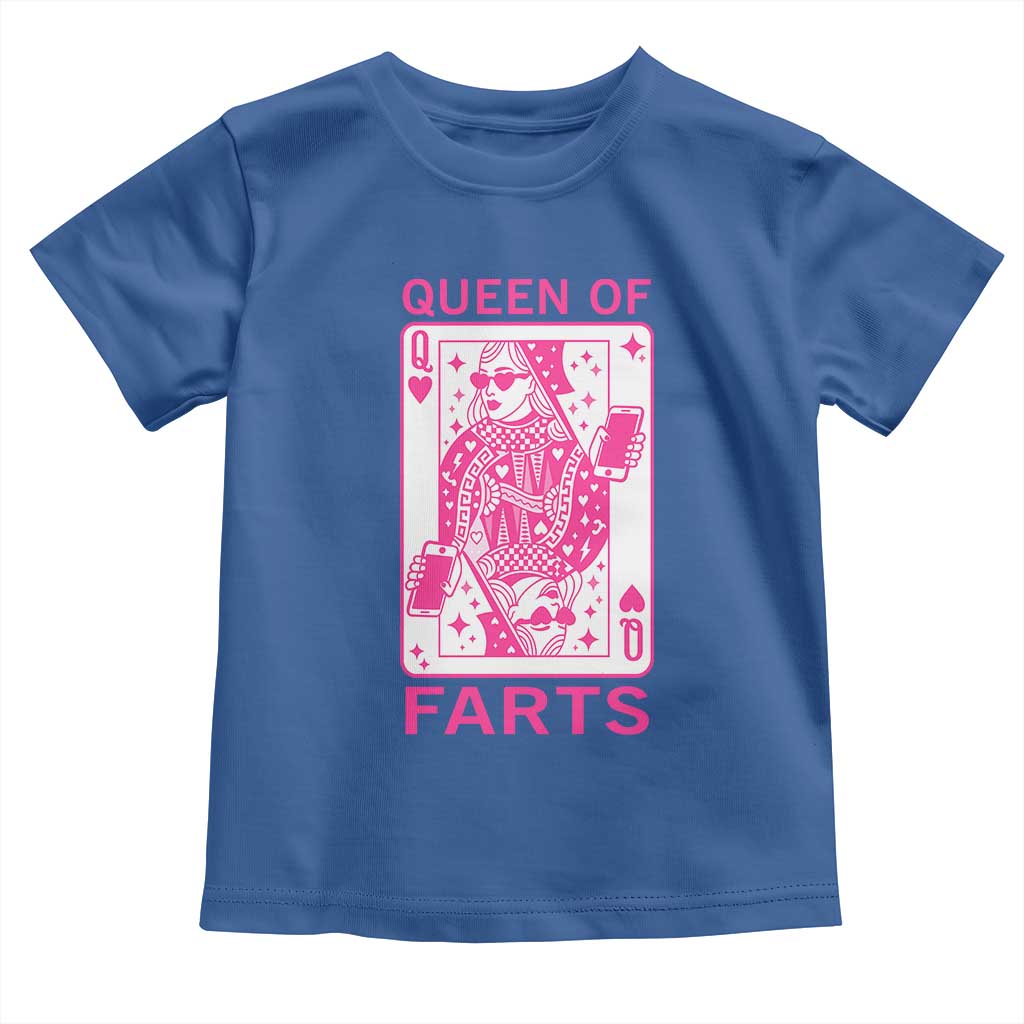 Queen of Farts Toddler T Shirt Funny Joke Inappropriate Fart Prank Gift - Wonder Print Shop