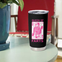 Queen of Farts Tumbler Cup Funny Joke Inappropriate Fart Prank Gift - Wonder Print Shop