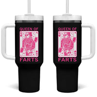 Queen of Farts Tumbler With Handle Funny Joke Inappropriate Fart Prank Gift - Wonder Print Shop