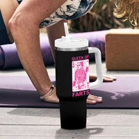 Queen of Farts Tumbler With Handle Funny Joke Inappropriate Fart Prank Gift - Wonder Print Shop