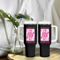 Queen of Farts Tumbler With Handle Funny Joke Inappropriate Fart Prank Gift - Wonder Print Shop
