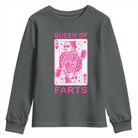 Queen of Farts Youth Sweatshirt Funny Joke Inappropriate Fart Prank Gift - Wonder Print Shop