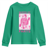Queen of Farts Youth Sweatshirt Funny Joke Inappropriate Fart Prank Gift - Wonder Print Shop